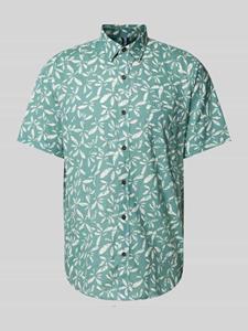 Lerros Casual hemd korte mouw hemd 1/2 arm 2442412/622 coastal sea blu
