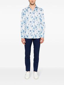 Karl Lagerfeld abstract-print cotton shirt - Wit