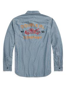 Ralph Lauren RRL Chambray overhemd met logopatch - Blauw
