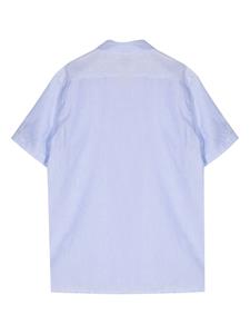 PS Paul Smith Overhemd met korte mouwen van katoenblend - Blauw