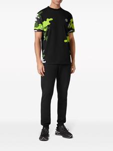 Plein Sport camouflage-print cotton T-shirt - Zwart