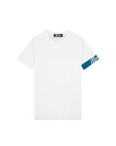 Malelions Men Captain T-Shirt 2.0 | White/Teal