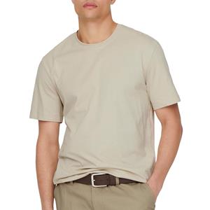 ONLY & SONS Shirt met ronde hals ONSMAX LIFE SS STITCH TEE NOOS