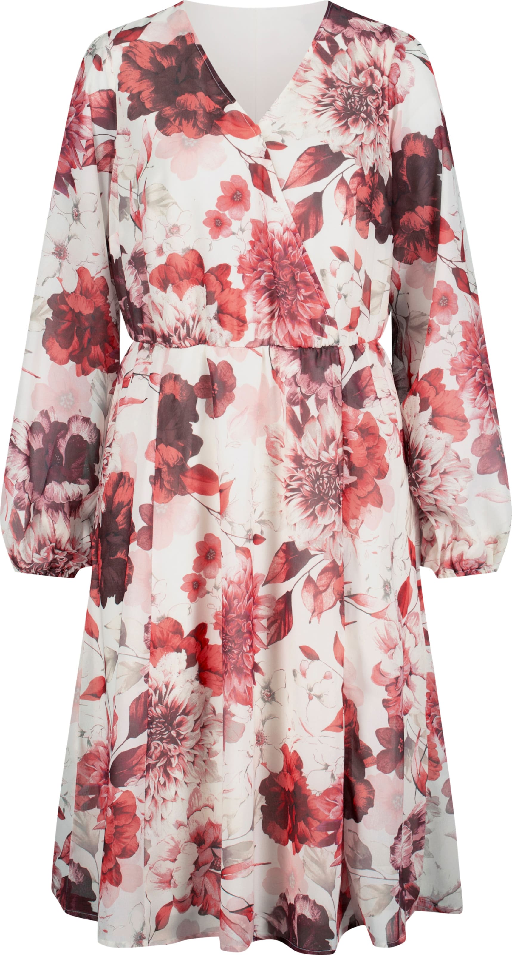 Your Look... for less! Dames Jurk met print champagne/bordeaux bedrukt Maat