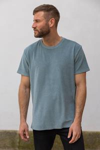 DIRTS Herren vegan Frottee T-Shirt Dusty Petrol