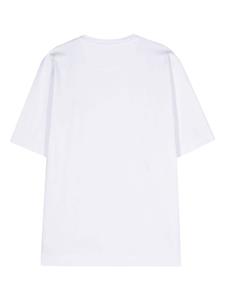 FENDI T-shirt met geborduurd logo - Wit