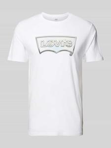 Levis T-shirt met labelprint en ronde hals