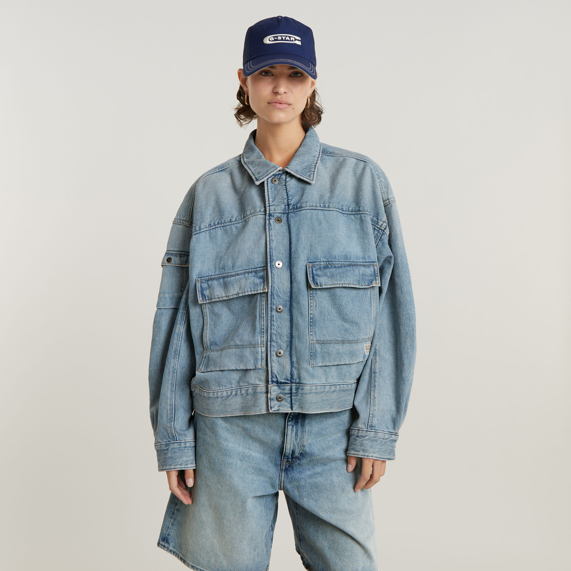 G-Star RAW Drifter Utility Jack - Lichtblauw - Dames