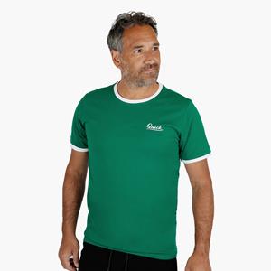 Quick-Q1905 Heren T-shirt Kapitein | Hardgroen/Wit