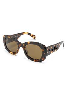 Prada Eyewear Zonnebril met rechthoekig montuur - Bruin