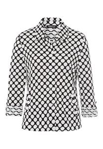 Frank Walder - Zwart Blazer print Zwart 38