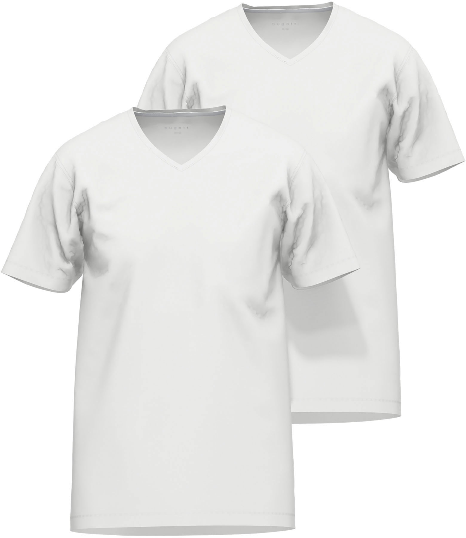 bugatti T-Shirt, (Packung, 2 tlg.)