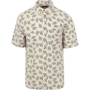 Suitable Short Sleeve Overhemd Linnen Sheng Blauw