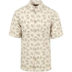 Suitable Short Sleeve Overhemd Linnen Sheng Groen