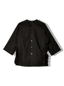 Comme des Garçons TAO ruffle-embellished cotton blouse - Zwart