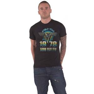 Van Halen unisex volwassen World Tour '78 katoenen T-shirt