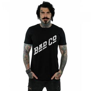 Pertemba FR - Apparel Bad Company Unisex T-shirt met schuin logo voor volwassenen S zwart