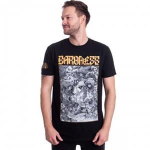 Pertemba FR - Apparel Barones Unisex volwassen goud en grijs katoenen T-shirt met print op de rug