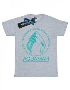 DC Comics Heren Aquaman Aqua Logo T-shirt