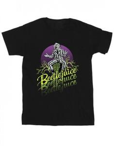 Beetlejuice Heren Paars Cirkel T-shirt