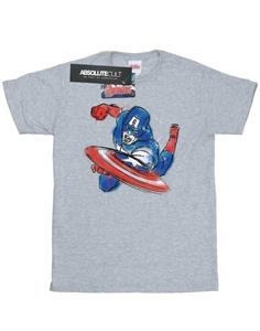 Marvel Heren Avengers Captain America Spray T-shirt