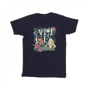Disney Heren Alice In Wonderland Lommerrijke Tuin T-shirt
