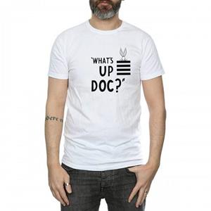 Looney Tunes Heren What's Up Doc Bugs Bunny gestreept katoenen T-shirt