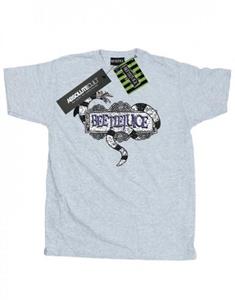 Beetlejuice heren T-shirt met zandwormlogo