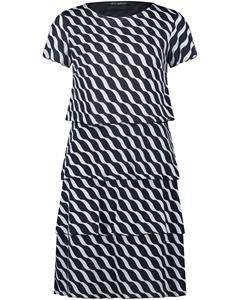 Betty Barclay Sommerkleid Kleid Kurz 1/2 Arm, Dark Blue/Cream