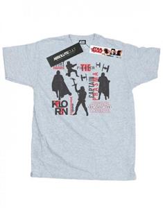 Star Wars Heren The Last Jedi First Order Silhouetten T-shirt
