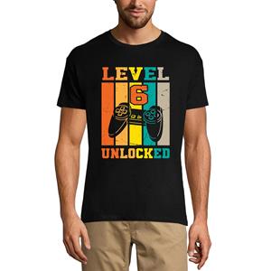 Ultrabasic Heren gaming T-shirt niveau 6 ontgrendeld - grappig Gamer 6e verjaardag T-shirt