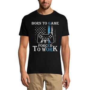 Ultrabasic Heren T-shirt Born to Game Forced to Work - Cadeau voor gamers