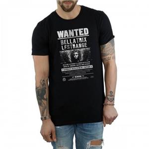 Harry Potter Mens Bellatrix Lestrange Wanted Poster Cotton T-Shirt
