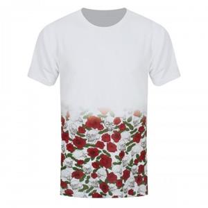 Grindstore Skulls & Roses Fade Sub-T-shirt voor heren