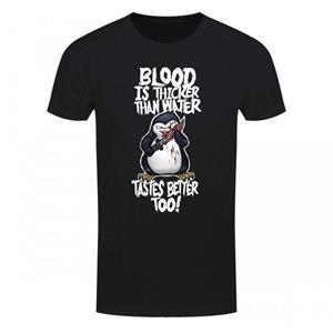 Psycho Penguin Herenbloed is dikker dan water T-shirt