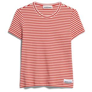 ARMEDANGELS  Women's Kardaa Stripes - T-shirt, roze/rood