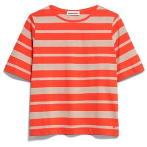 ARMEDANGELS  Women's Finiaa Block Stripes - T-shirt, rood