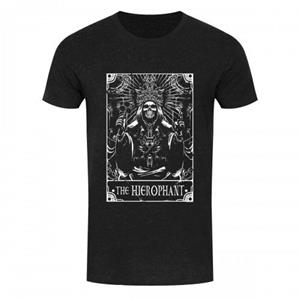Deadly Tarot Dodelijke Tarot Heren het Hierophant Heather T-shirt