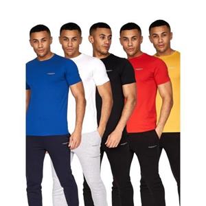 Crosshatch Traymax-T-shirt voor heren (Pakket van 5)