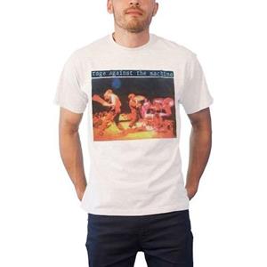 Pertemba FR - Apparel Rage Against the Machine Unisex volwassen woede is een katoenen T-shirt met cadeau-achterkant M wit