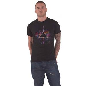 Pink Floyd Unisex volwassen donkere kant van de maan verf ploetert T-shirt