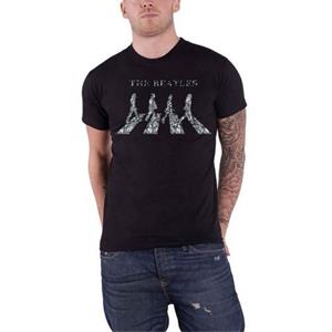The Beatles Unisex volwassen Crossing Diamante T-shirt