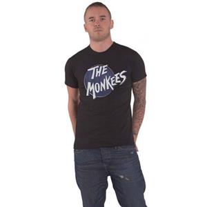 Pertemba FR - Apparel Het Monkees unisex volwassen T-shirt met gestippeld logo