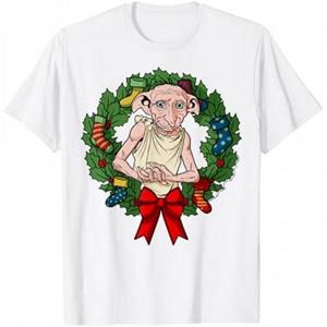 Harry Potter heren krans katoenen kerst-T-shirt L