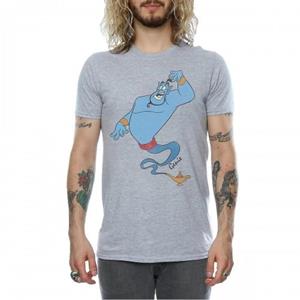 Aladdin Heren Klassiek Genie Heather T-shirt