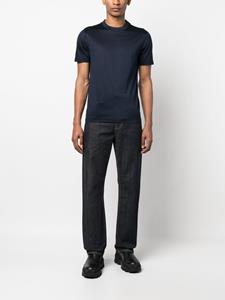 Canali T-shirt met ronde hals - Blauw
