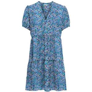 ONLY Druckkleid "ONLNOVA LIFE S/S THEA DRESS AOP PTM", mit Volant