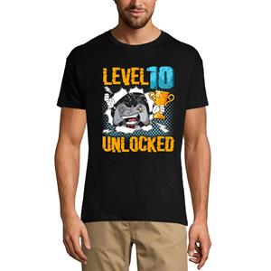 Ultrabasic Heren gaming T-shirt niveau 10 ontgrendeld - cadeau voor 10e verjaardag - 10e verjaardagscadeau