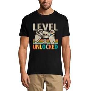 Ultrabasic Heren gaming T-shirt niveau 8 ontgrendeld - Gamer 8e verjaardag T-shirt