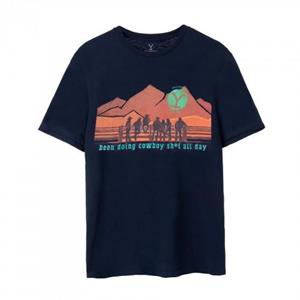 Pertemba FR - Apparel Yellowstone Mens Cowboy Short-Sleeved T-Shirt